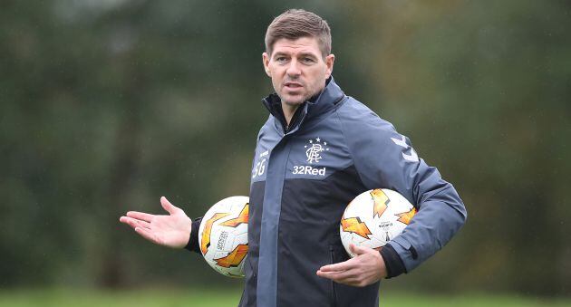 Gerrard, durante un entrenamiento