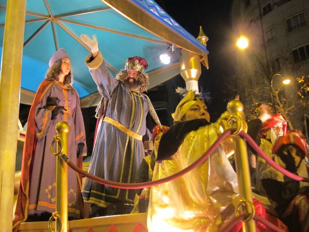 Rey Gaspar en la Cabalgata de los Reyes Magos