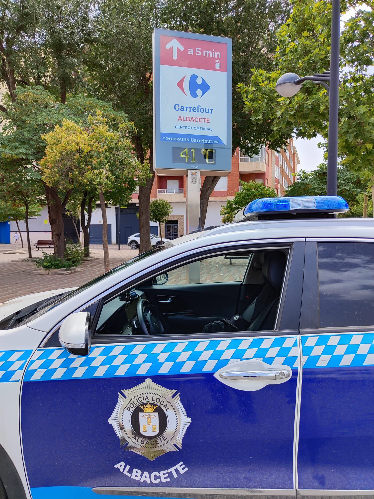 Un termómetro marcaba este martes 41ºen Albacete capital