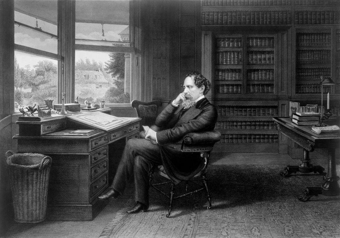 El escritor Charles Dickens.