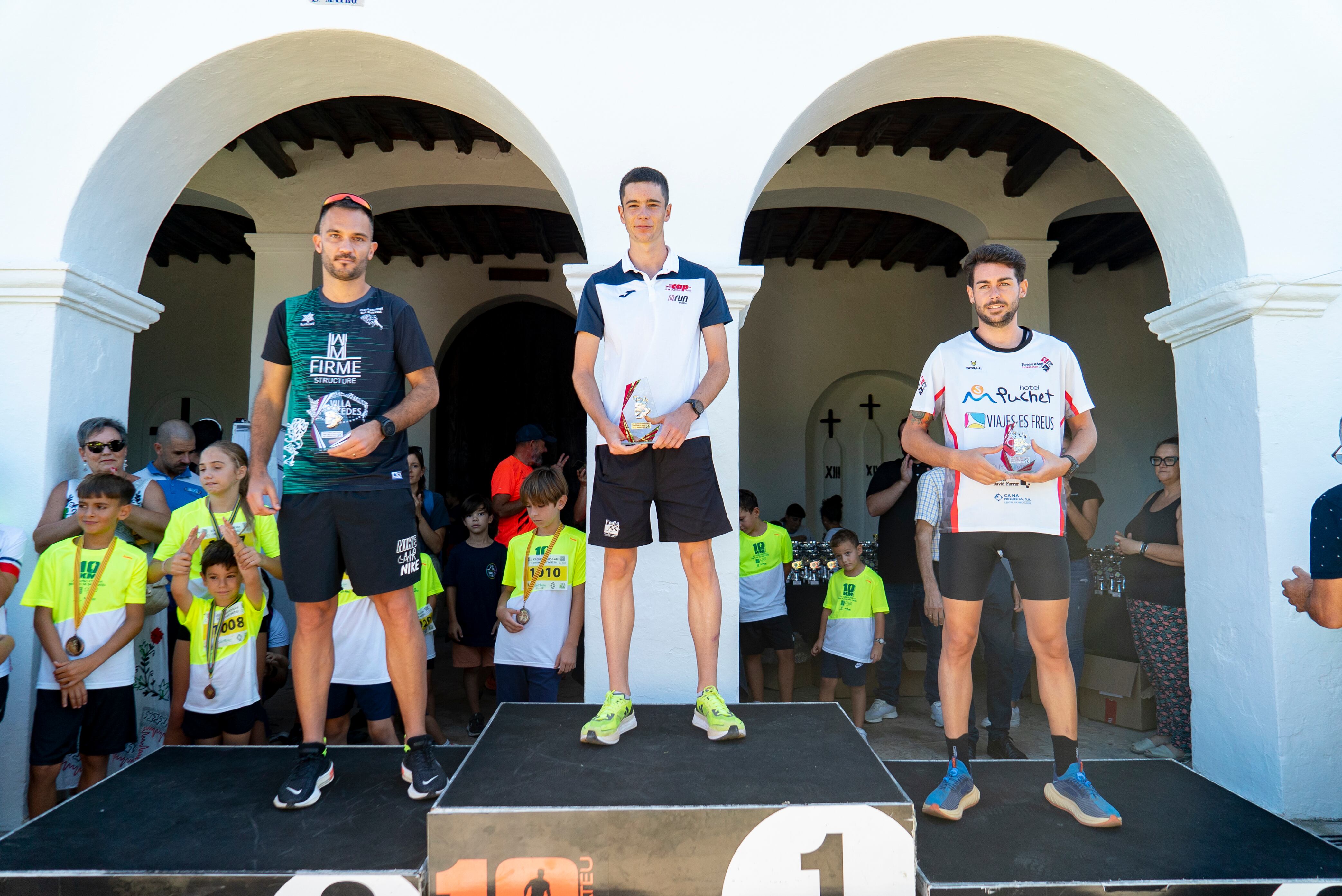 Los ganadores en la categoría masculina