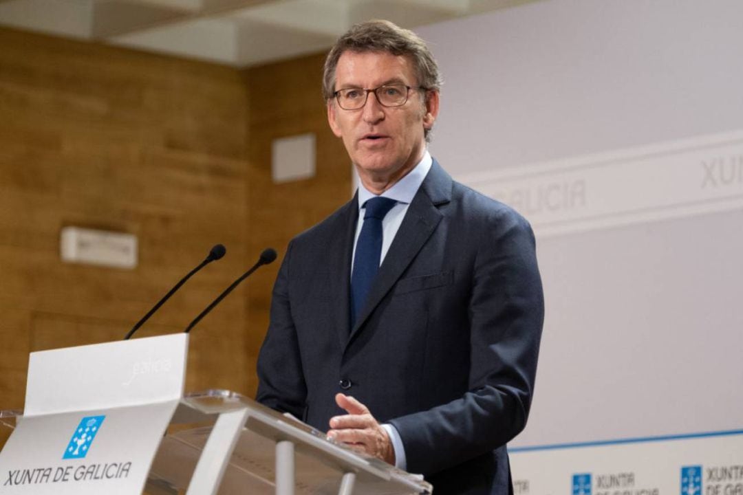 Feijóo en rueda de prensa