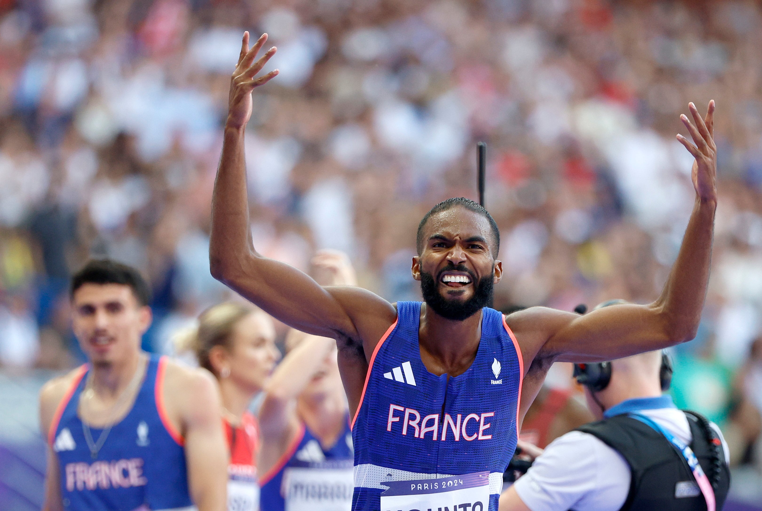 Muhammad Abdallah Kounta durante su participación en los Juegos Olímpicos de París