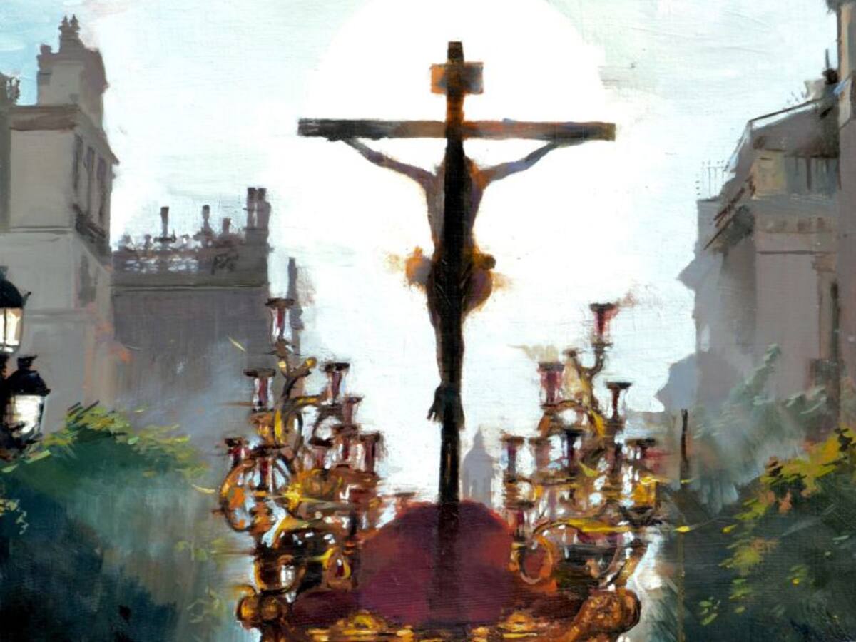 El Cristo de la Sed, en la portada del programa de mano de Cruz de Guía