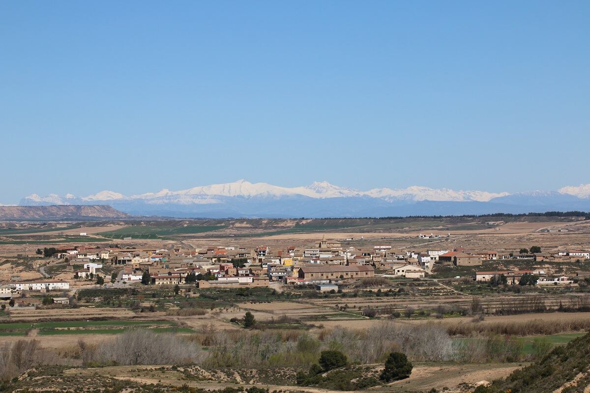 Panorámica de Villanueva de Sijena