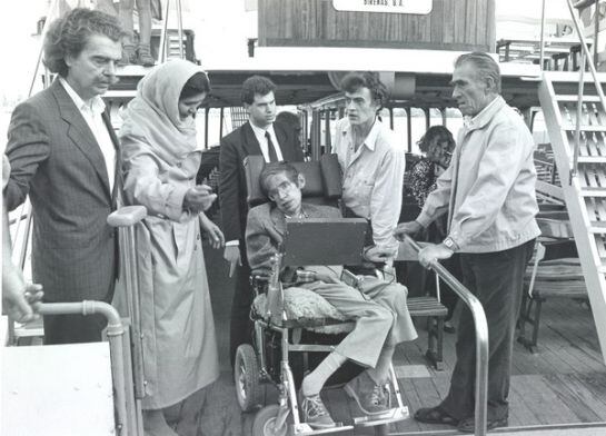 A bord d'una 'golondrina' del Port de Barcelona