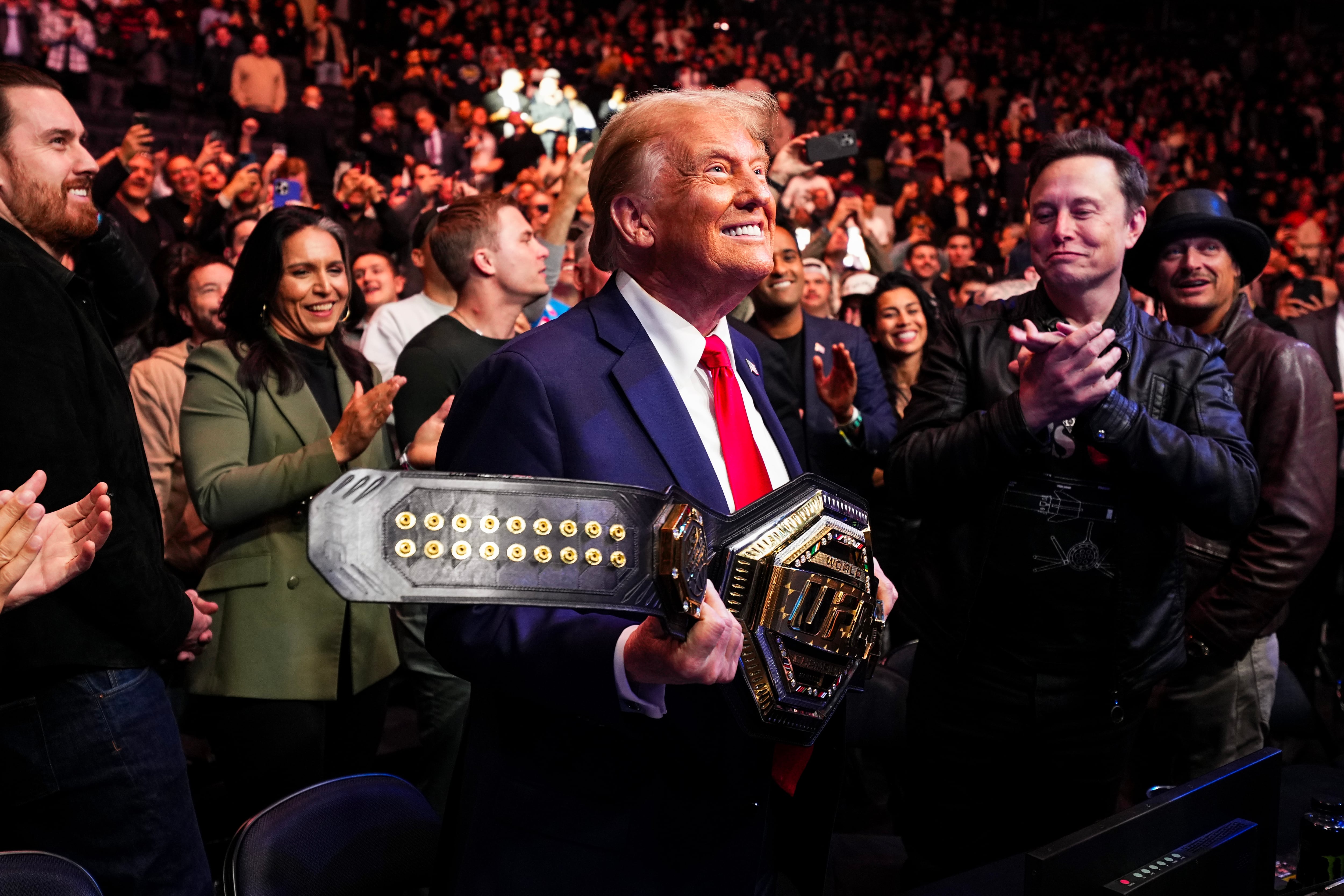 El presidente de EEUU, Donald Trump, en un evento de la UFC en el Madison Square Garden de Nueva York el pasado mes de noviembre