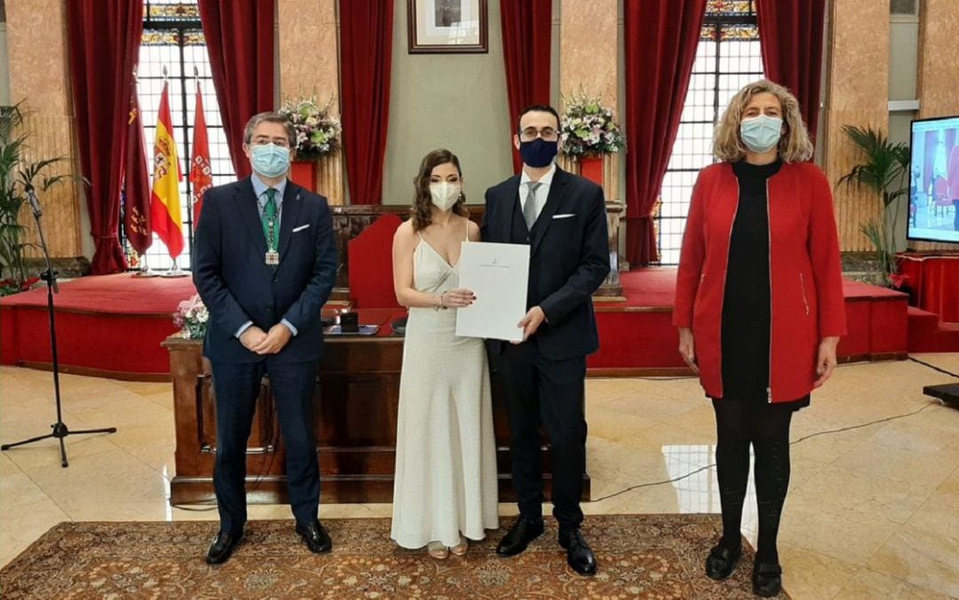 Boda en el salón de Plenos