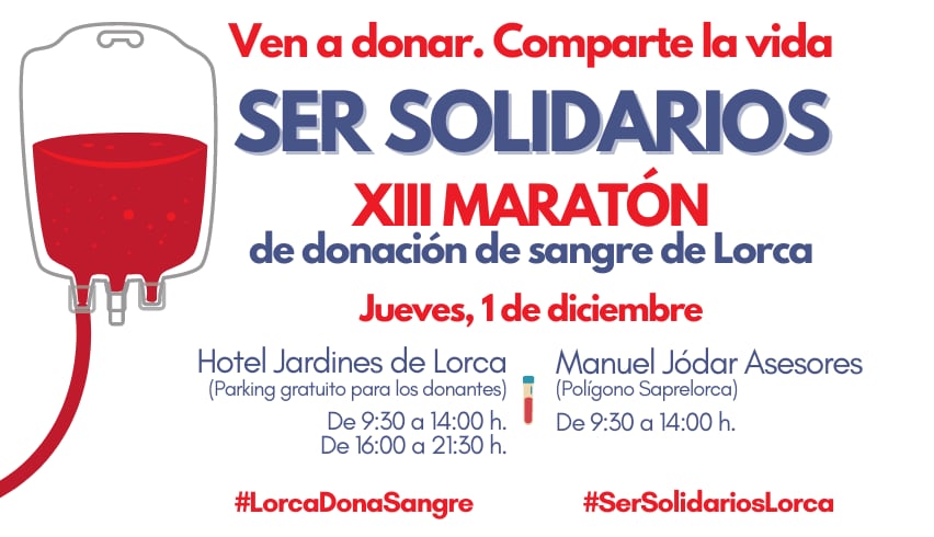 Cartel de XIII Maratón &#039;SER Solidarios&#039;