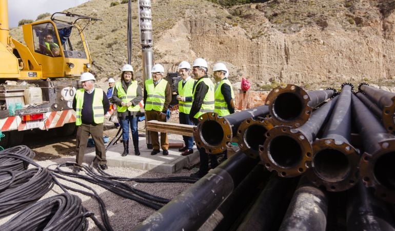 El diputado de Fomento durante su visita a las obras.