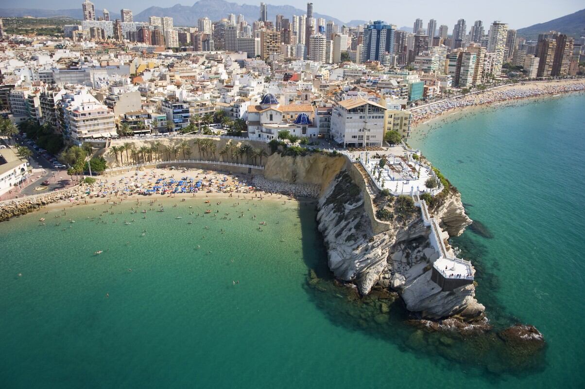 Imagen de la playa de Mal Pas de Benidorm