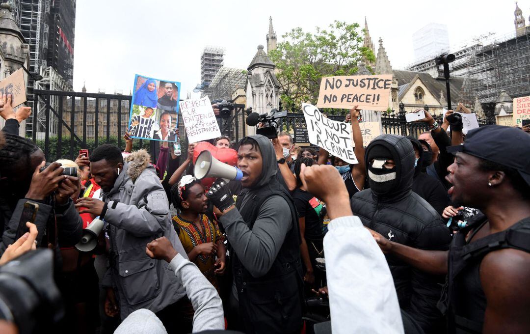 John Boyega, en la manifestación