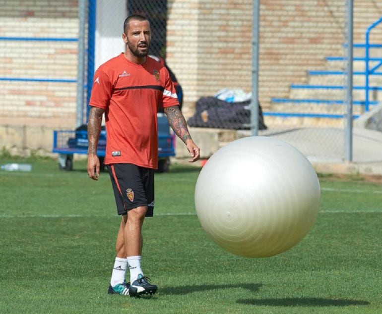 Mario, durante un entrenamiento en la Ciudad Deportiva