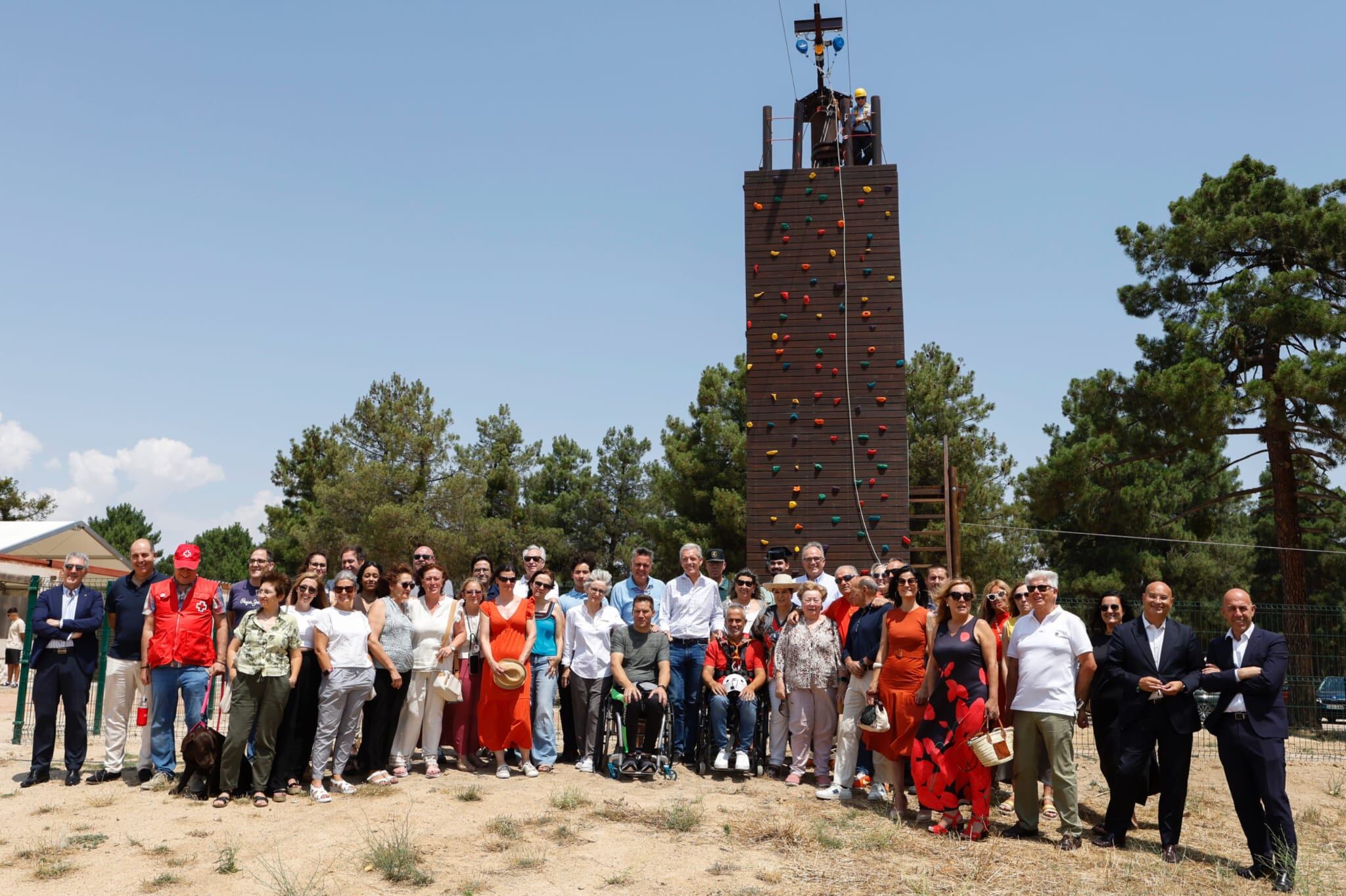 Presentación tirolina adaptada y accesible para personas con discapacidad