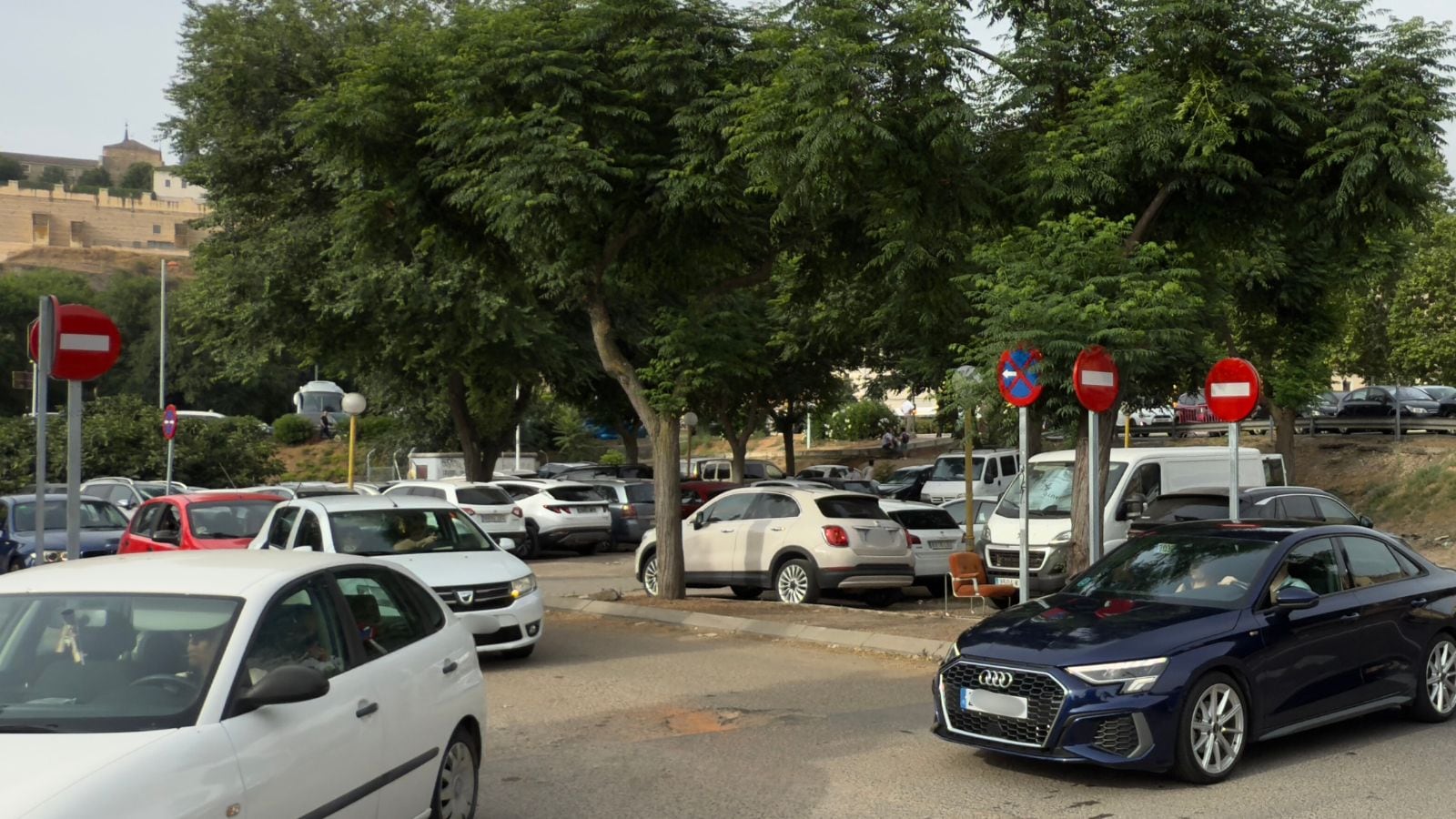 Imagen de archivo del aparcamiento que desaparecerá la próxima semana