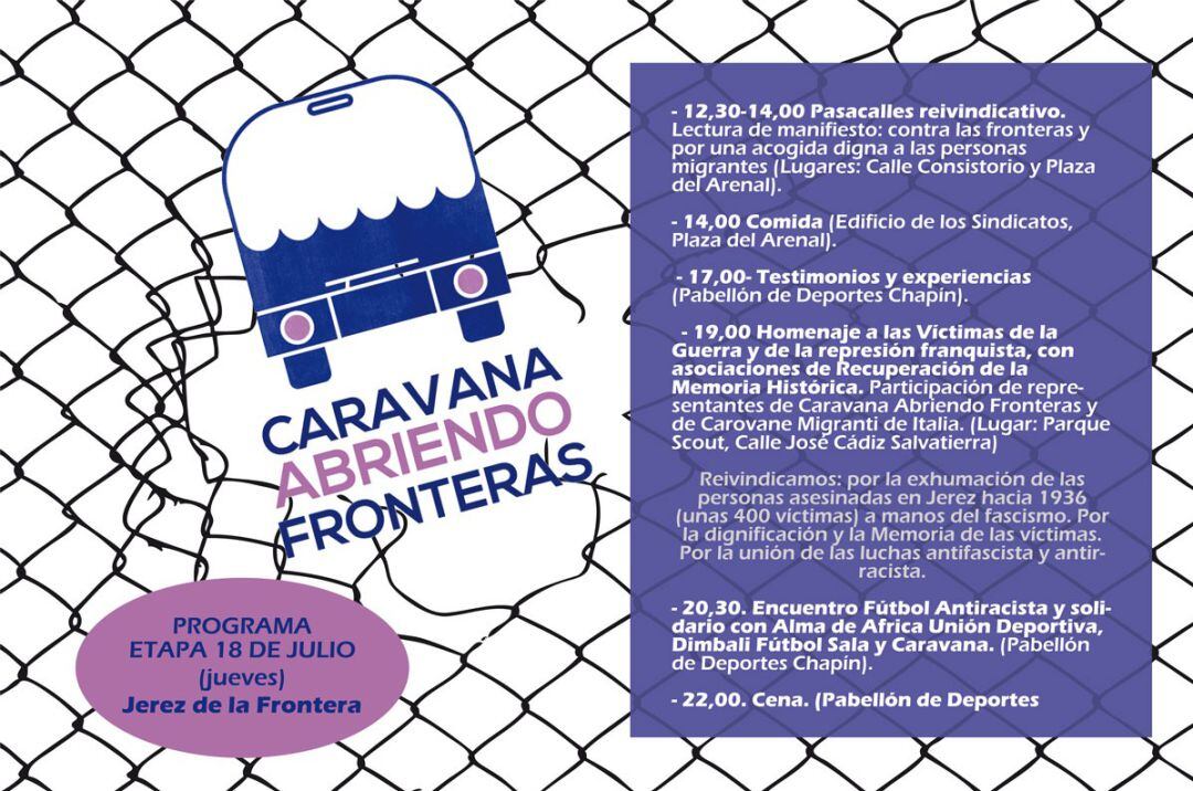 Programación de la Caravana &quot;Abriendo Fronteras&quot;