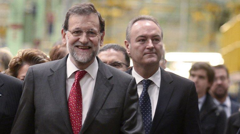 El presidente del gobierno Mariano Rajoy visitó la factoría FORD de Almussafes el pasado 5 de febrero, acompañado del presidente Fabra