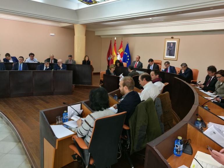 Imagen de la sesión de pleno de la Diputación Provincial correspondiente al mes de marzo