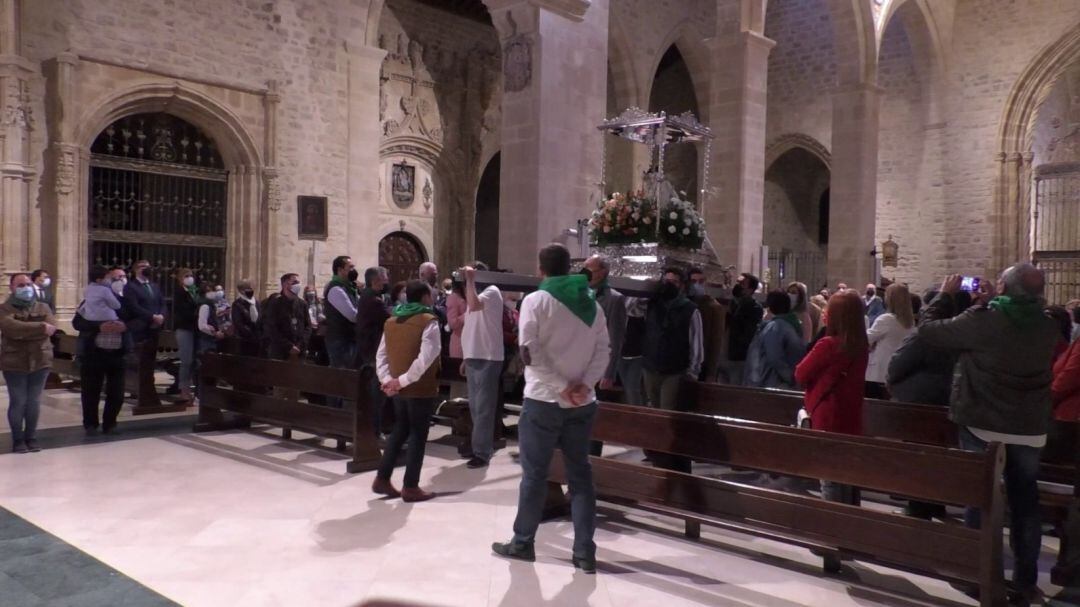 La Virgen de Guadalupe en el interior de la Basílica de Santa María