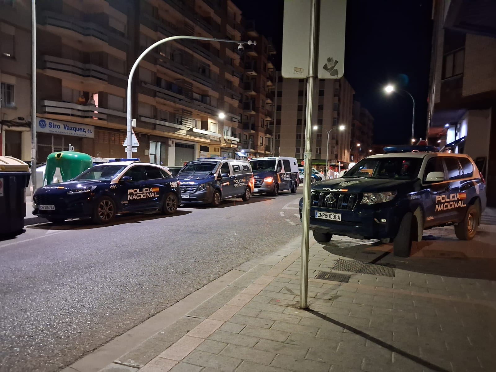 Operativo policial para garantizar la seguridad ciudadana en Aranda