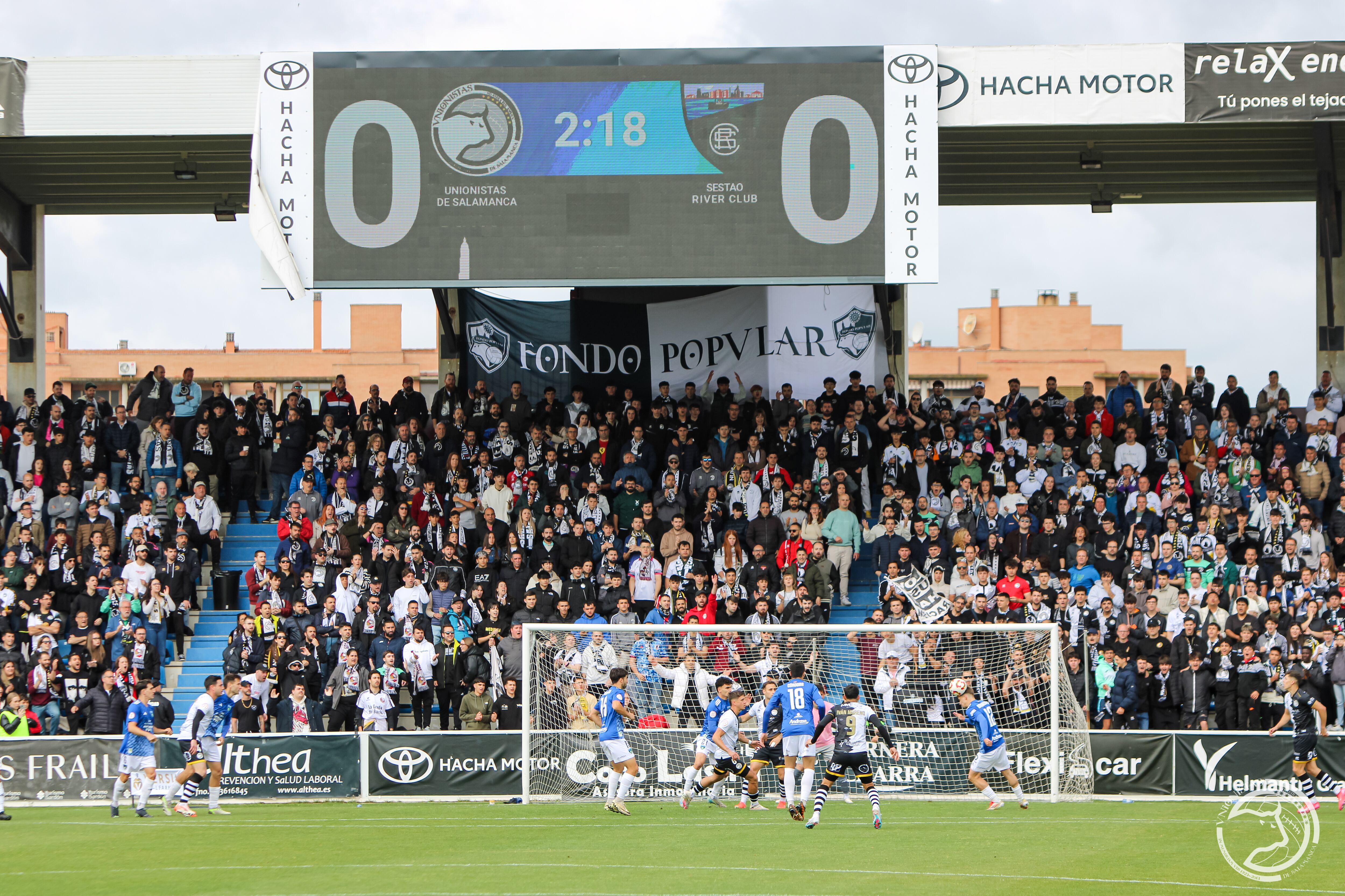 Unionistas de Salamanca durante el partido ante el Sestao/UnionistasCF