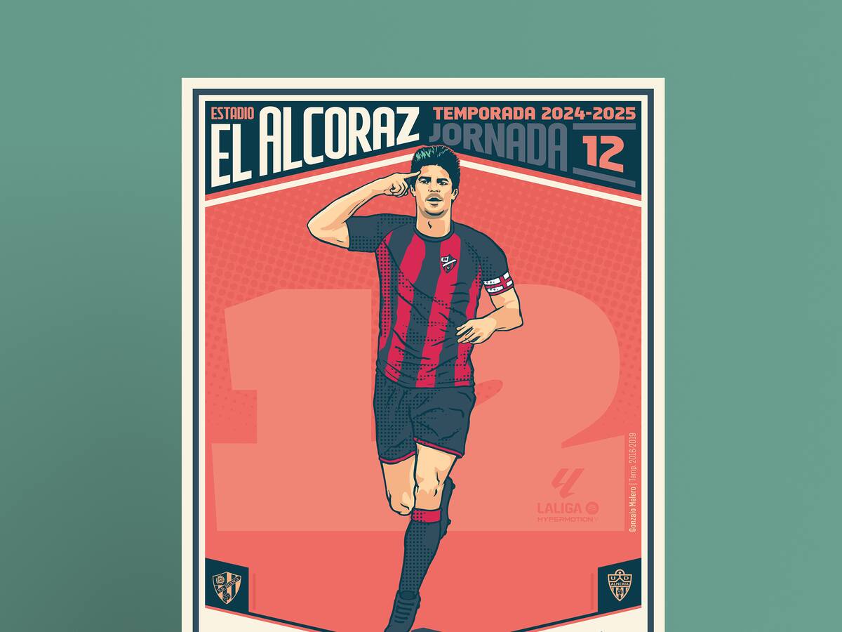 Gonzalo Melero, protagonista el domingo en El Alcoraz y del cartel del partido ante el Almería