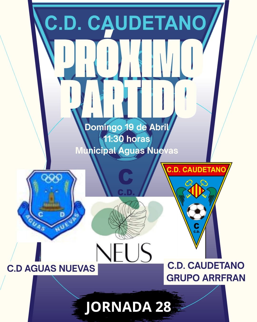 Cartel del partido