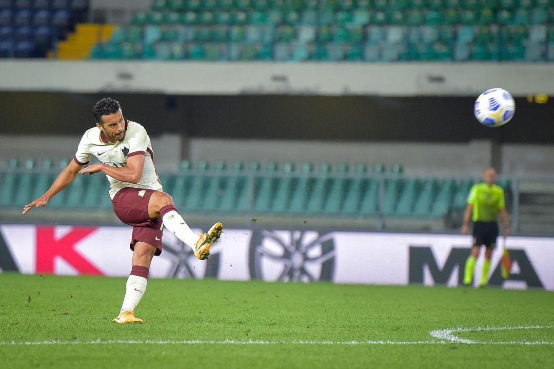 Pedro, en su estreno a puerta cerrada en la Serie A.