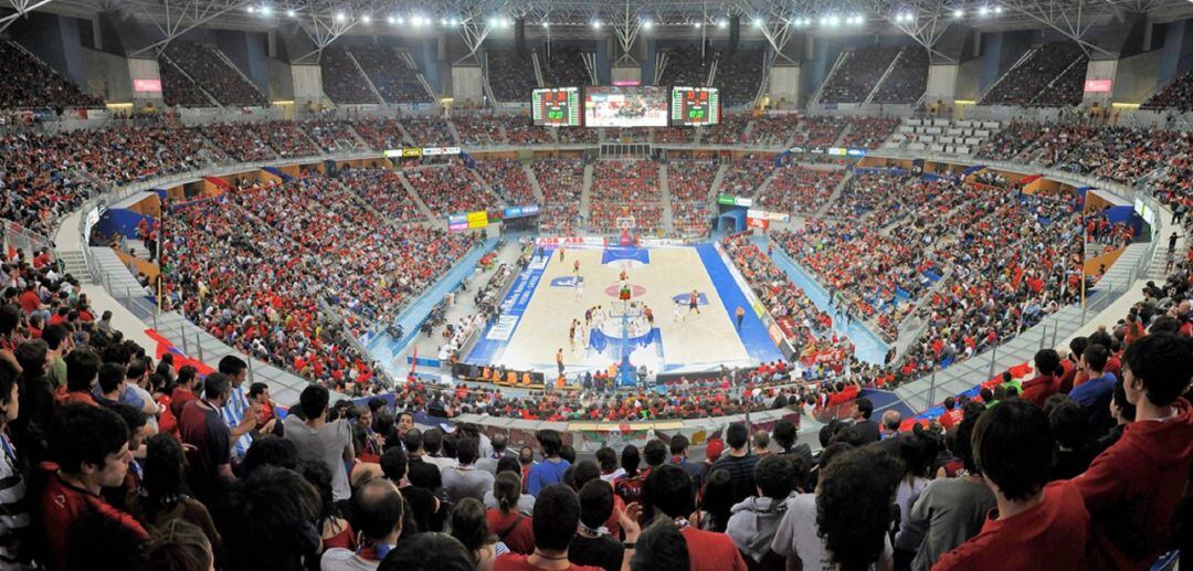 Imagen del Fernando Buesa Arena durante un partido de Euroleague del Baskonia.