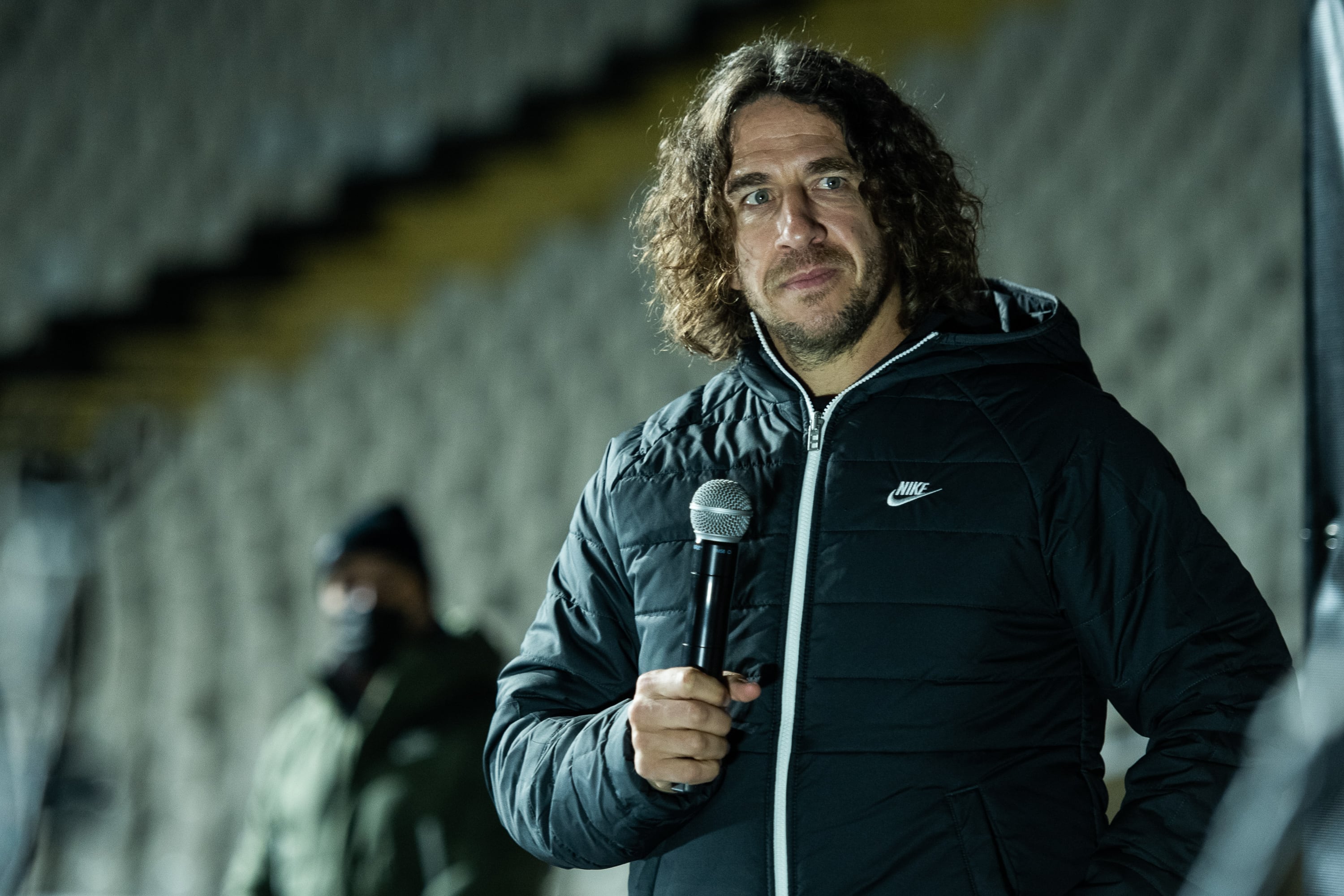 Puyol, durante un acto publicitario.