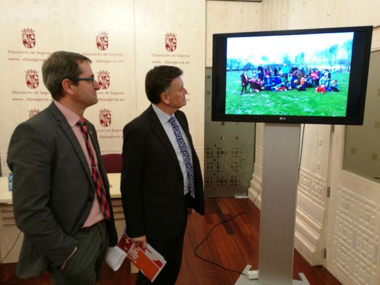 El diputado Jaime Pérez junto al presidente de la Diputación Francisco Vázquez