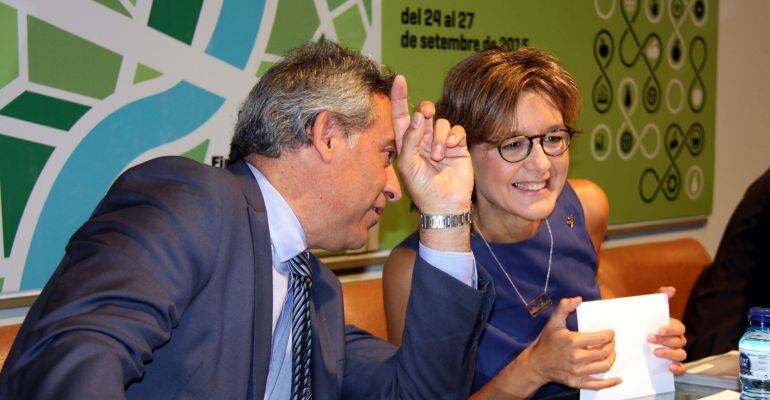 Retrets mutus entre Ciuraneta i Tejerina a la inauguració de la fira de Sant Miquel de Lleida