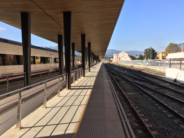 Imagen del inicio del ferrocarril en Algeciras.