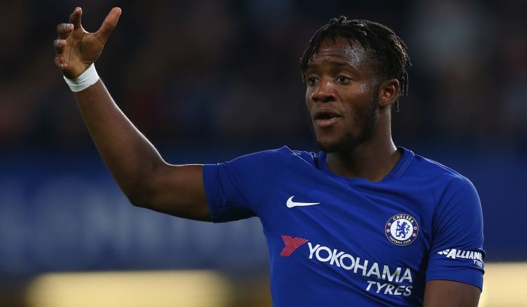 Batshuayi, durante un partido con el Chelsea