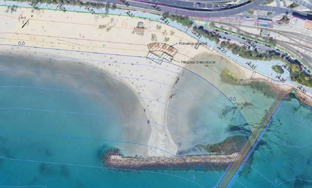 Proyecto de Mejora de la Playa del Postiguet a la altura del Cocó