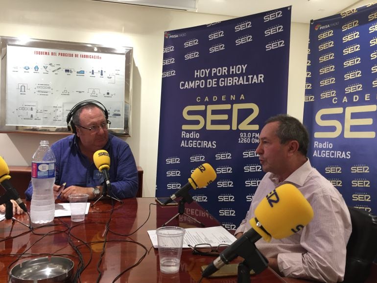 Antonio Moreno, director de ACERINOX, durante su intervención en el programa especial realizado desde las oficinas de la empresa.