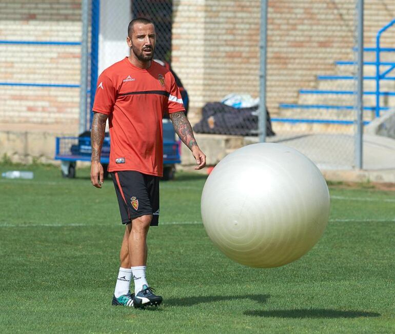 Mario, durante un entrenamiento en la Ciudad Deportiva