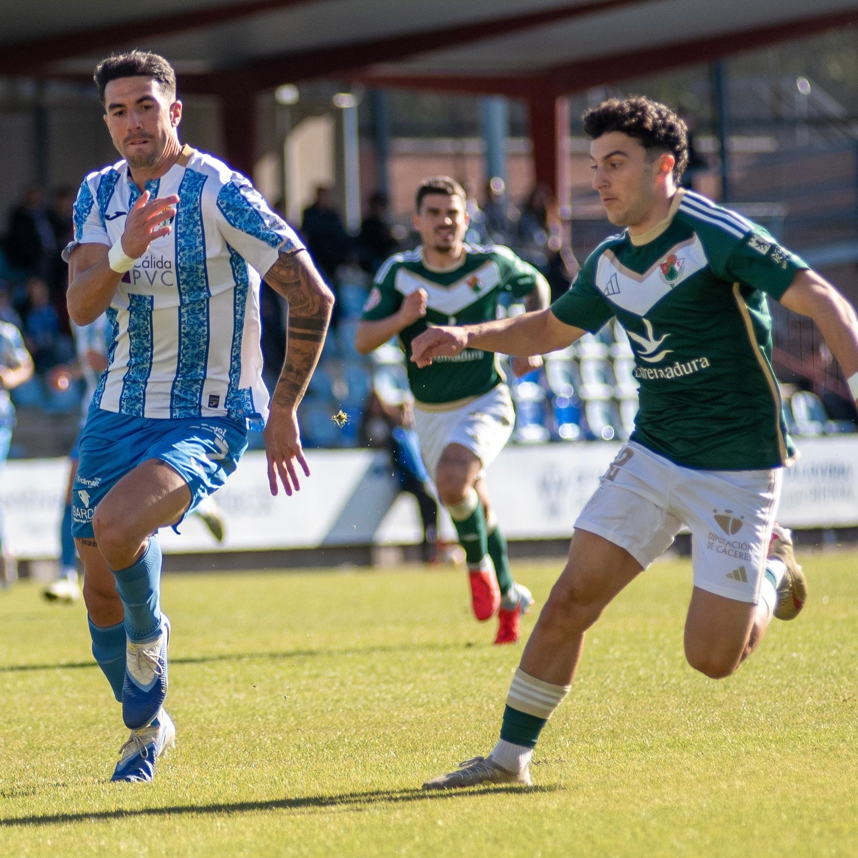 Gonzalo Di Renzo, durante el partido ante el CP Cacereño