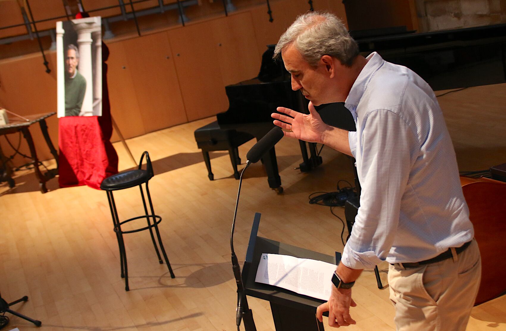 Acto de homenaje a Antonio Gala en el Auditorio del Hospital de Santiago