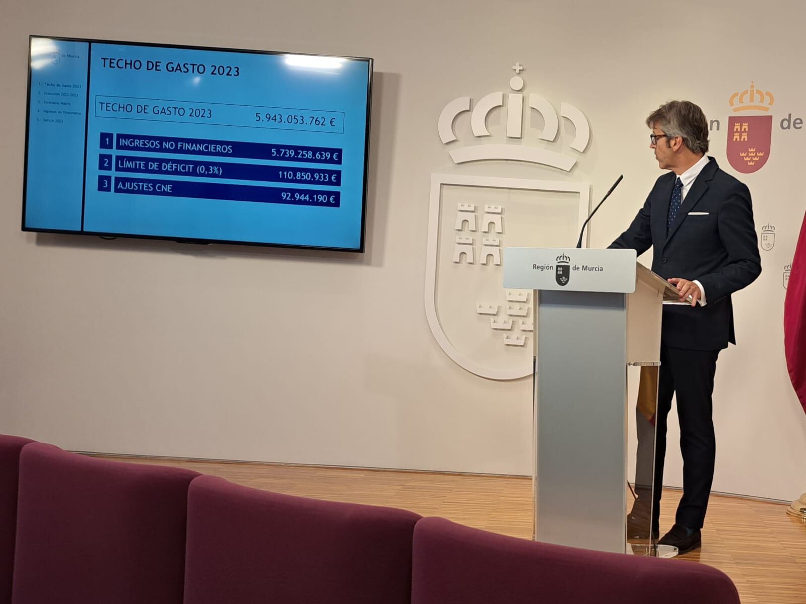 El consejero de Hacienda, Luis Alberto Marín