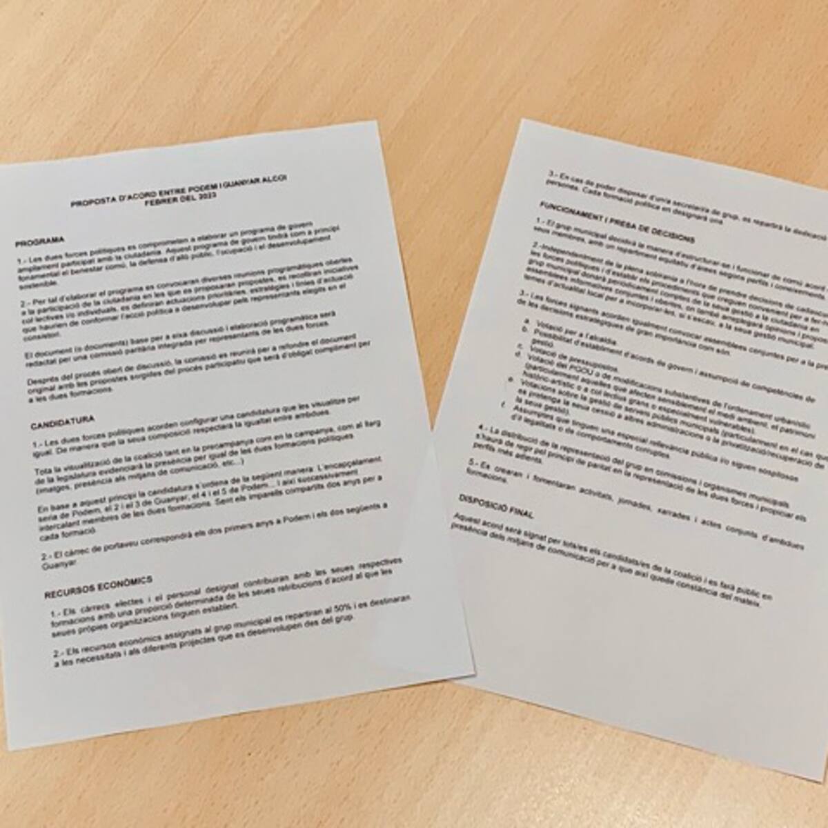 Guanyar centra en la negativa de Podem a la toma de decisiones asamblearias la ruptura de negociaciones para una candidatura conjunta en Alcoy