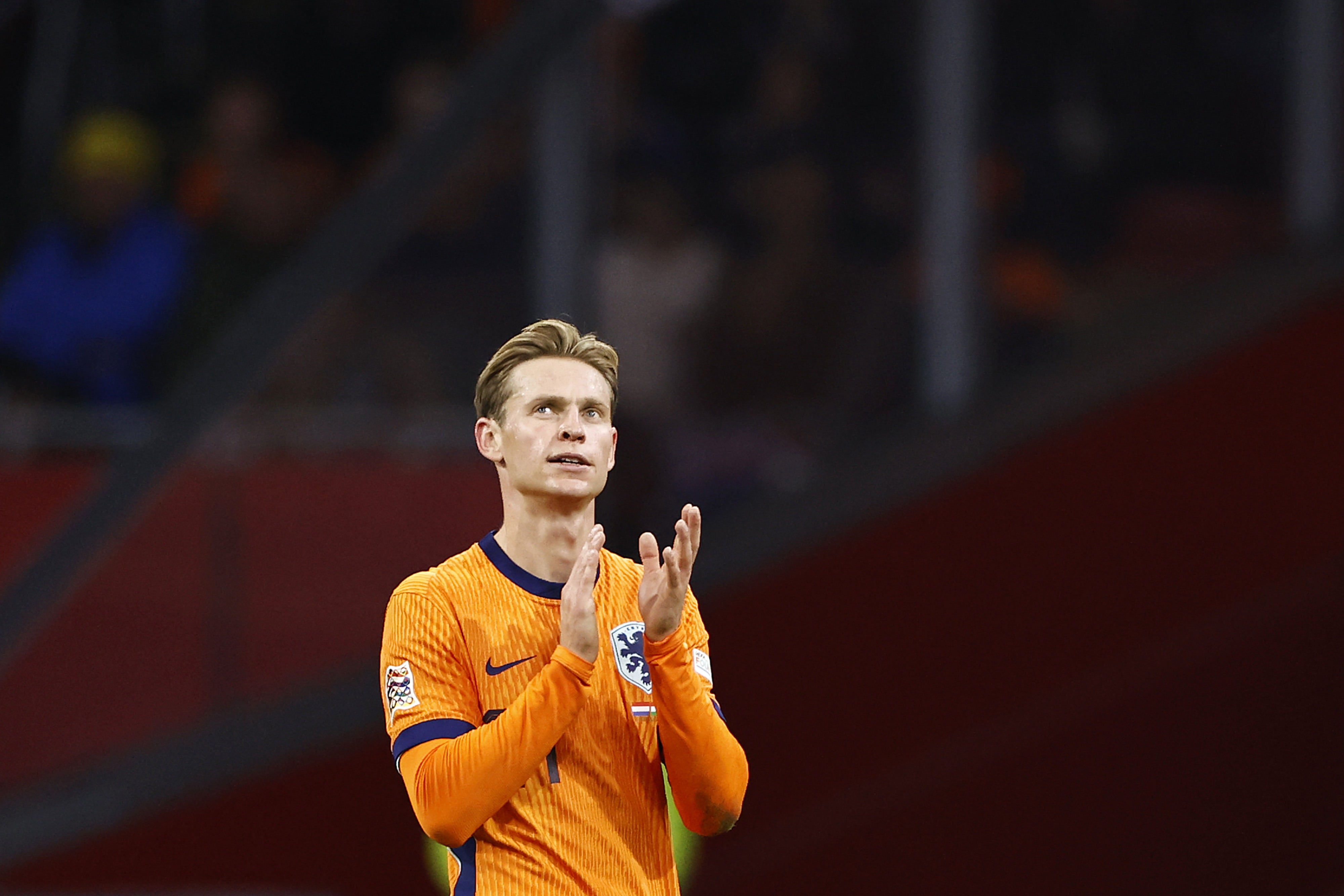 Frenkie de Jong, durante el partido de Nations League entre Países Bajos y Hungría