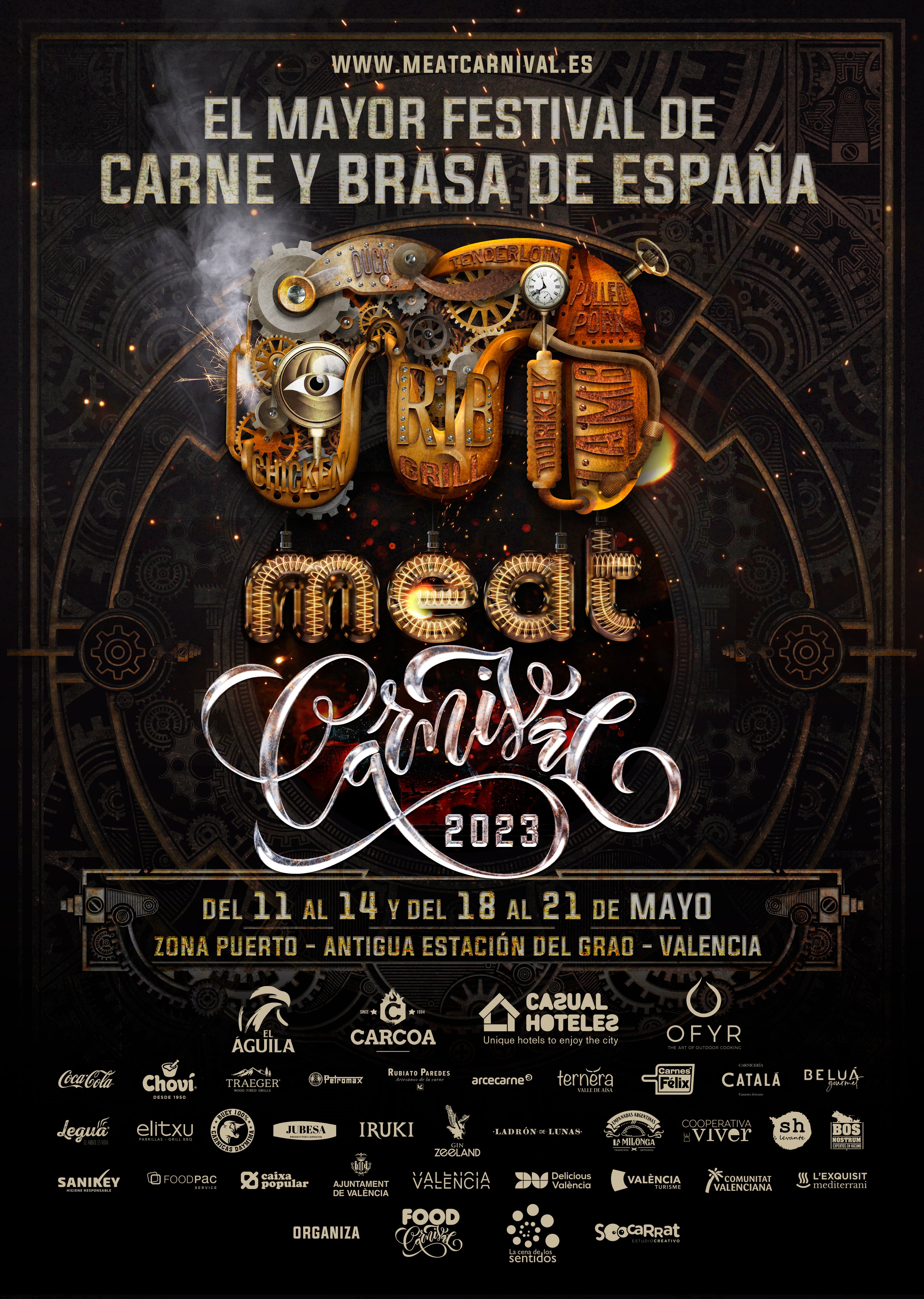 Meat Carnival, el festival más grande de carne a la brasa de España, ha abierto sus puertas en la antigua estación de El Grao de València