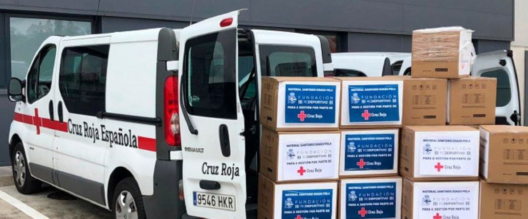 Materia donado a Cruz Roja