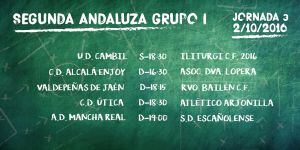 Partidos de la tercera jornada del Grupo I de la Segunda Andaluza.