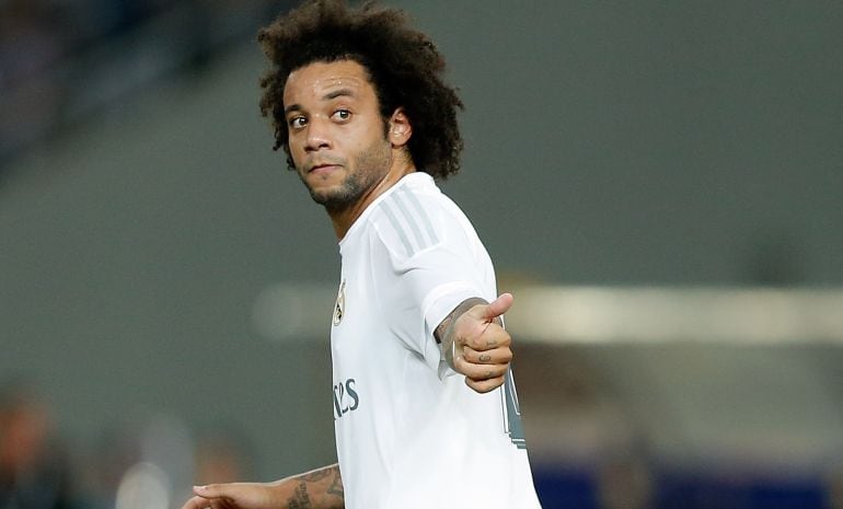 Marcelo, durante un partido con el Madrid