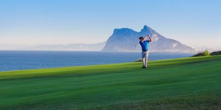 Vista desde el Campo de Golf Alcaidesa Links.