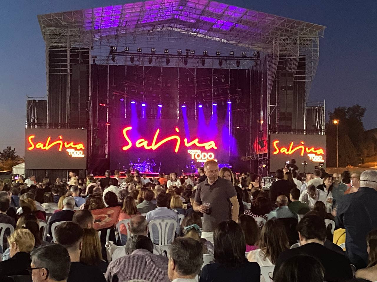 Escenario del concierto de Sabina en Úbeda