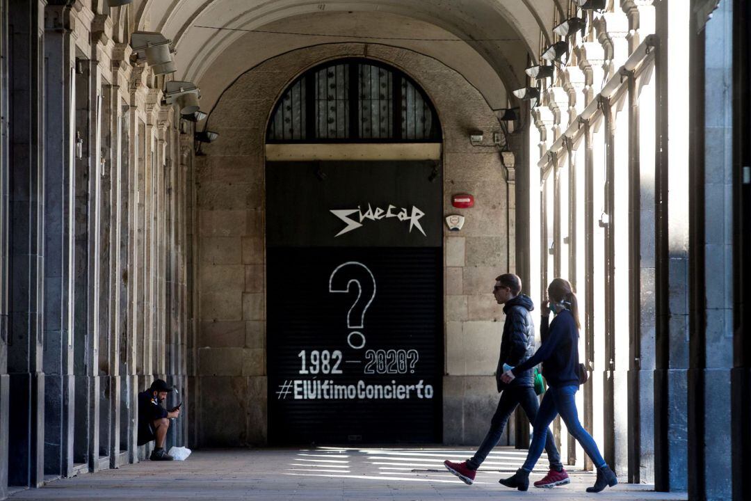 Vista de la sala de conciertos Sidecar de Barcelona, una de las salas que se ha sumado a la iniciativa titulada &#039;El último concierto&#039;