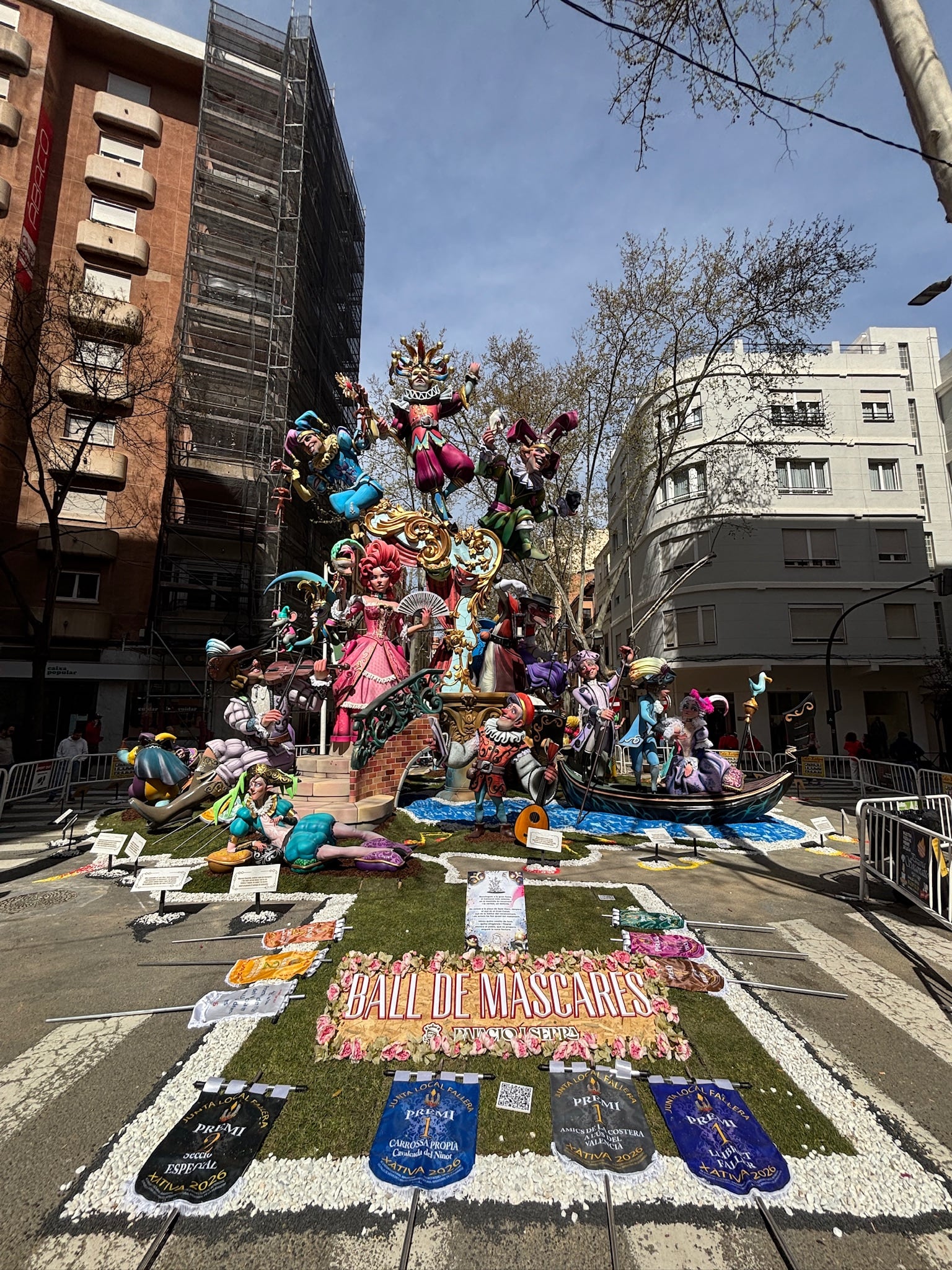 Imagen de la Falla Ferroviària en Xàtiva. Fuente: Radio Xàtiva Cadena SER